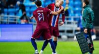 Colin Rosler came on for Erling Haaland during Norway's match with Kazakhstan last Sunday