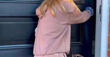 Amanda Holden has showcased the transformation of her £7million Surrey mansion one year after moving in