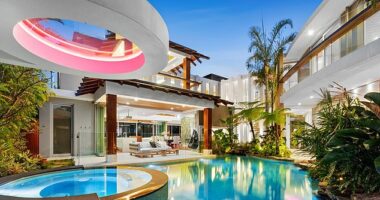 A 'magical' waterfront home dubbed Australia's very own 'Palm Springs' is set to sell for $35million