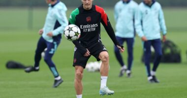 Inter vs Arsenal LIVE: Team news and line-ups as Martin Odegaard returns to bench for Champions League clash