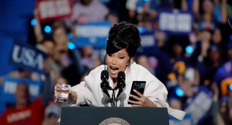 Cardi B at Kamala Harris rally