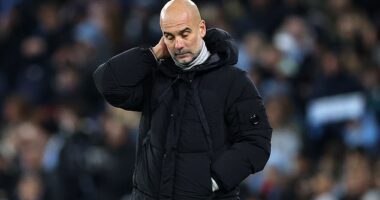 Pep Guardiola's Man City side head to Liverpool eight points behind the Premier League leaders