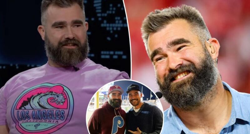 Jason Kelce announces new ESPN late-night talk show during 'Jimmy Kimmel Live!' appearance