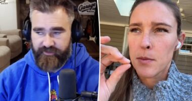 Jason Kelce's wife scolds him for 'f--king exposing' her dishwashing habits
