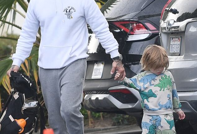 Jax Taylor spent some quality time with his son Cruz, three, on Friday