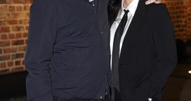 Jill Halfpenny was seen for the first time with her new partner Ian McAllister on Friday, after revealing she's 'deeply in love' with the new man in her life