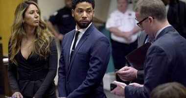 Jussie Smollett, seen in court in March 2019, has had his conviction for lying to the police with a bizarre anti-Trump hoax overturned in a sensational ruling from the Illinois Supreme Court