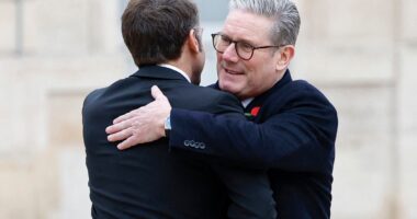 Keir Starmer joins Macron for Armistice Day as leaders discuss Trump and Nato - UK politics latest