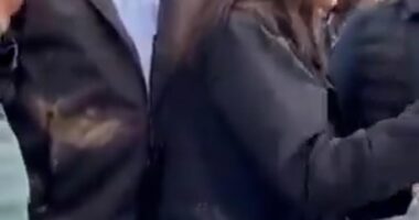 The monarchs had mud thrown at them by angry survivors of the floods that killed more than 200 people, including three British citizens