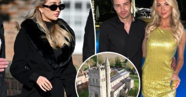 Liam Payne's girlfriend, Kate Cassidy, arrives at late singer's funeral
