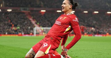 Darwin Nunez scored his third goal of the season after a blistering counter-attack