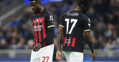 Belgian striker Divock Origi (left) has found himself in exile at AC Milan and is training on his own