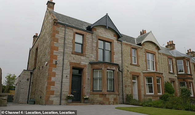 Phil Spencer found the couple a Victorian end terraced 'fixer-upper' two miles west of Stockbridge in Blackhall (pictured after renovation)