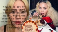 Madonna eats 'f--k Trump' cake after he wins 2024 presidential election