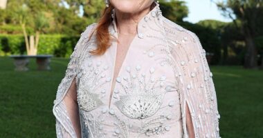 Sarah Ferguson has claimed that it took being 'cut open' for cancer to address her binge eating addiction. Pictured
