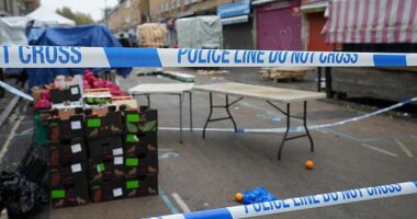 This morning's triple stabbings happened by a street market in south London