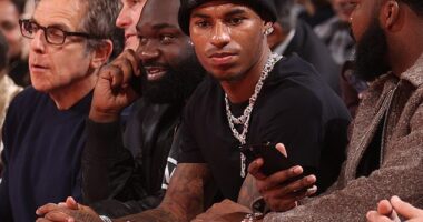 Marcus Rashford has been spotted during the international break at an NBA match in New York