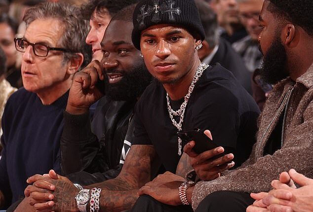 Marcus Rashford has been spotted during the international break at an NBA match in New York