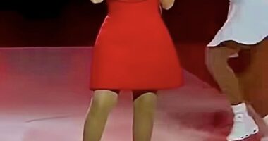 Mariah Carey sets pulses racing in several sexy ensembles during her Mariah Carey's Christmas Time tour