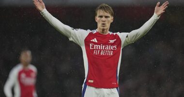 Martin Odegaard put in a man of the match display as Arsenal returned to winning ways