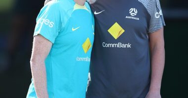 Veteran defender Clare Polkinghorne (pictured left) is preparing for her final Matildas game