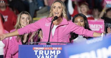 The Hill's Editor-in-Chief, Bob Cusack, predicted that the next of the Trump lineage to run for president will be his daughter-in-law Lara Trump, seen here in early November