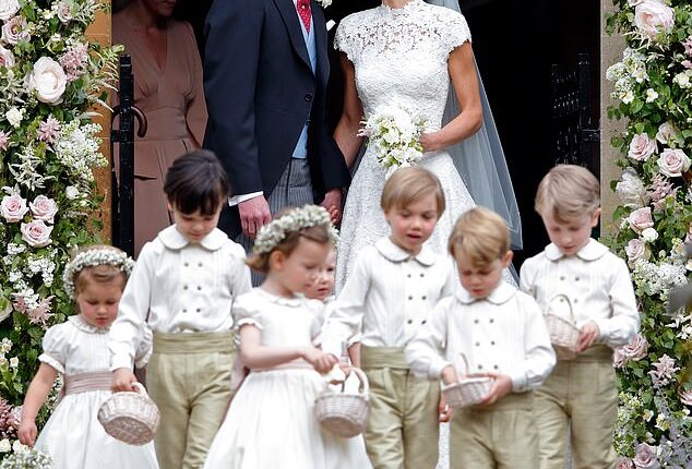 James Matthews and Pippa Middleton leave St Mark's Church on their wedding day in 2017