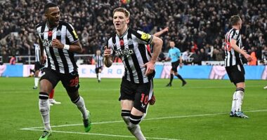 Anthony Gordon scored a controversial winner against Arsenal last season that survived three VAR checks
