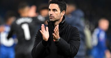 Mikel Arteta said he'd resort to 'praying' to ensure his Arsenal side keep in touch with title race