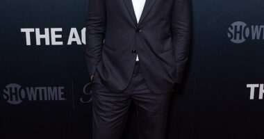 A dashing ' nepo baby ' could be spotted among the stars at the red carpet premiere of the new series The Agency on Thursday - but can you guess who he is?