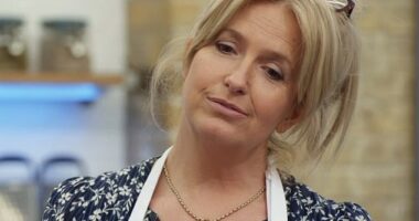 Penny Lancaster was initially beaming with confidence when she began making her tartar sauce - but that changed