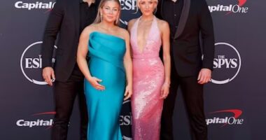 Former Olympic Gold medal-winning gymnast Shawn Johnson East has talked about a best friend breakup. The Dancing With The Stars winner revealed that she went eight years without talking to her pal Nastia Liukin, 35, who was an Olympic teammate. Seen with their partners