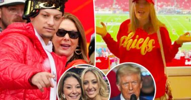 Patrick Mahomes' mom endorses Donald Trump in 'MAGA' hat at Chiefs game