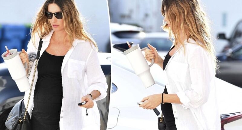 Pregnant Gisele Bündchen puts her baby bump on display in Miami