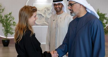 Princess Beatrice has been rubbing shoulders with some of the Middle Eastern region’s key power players both in public and behind the scenes