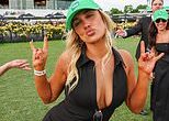 Racegoers let their hair down after a day of festivities at the Derby Cup - and there'll be some sore heads tomorrow