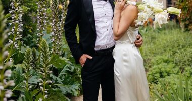 Woody Whitelaw has married his longtime partner Mimi Gibbs in a beautiful ceremony at the Euroa Butter Factory in Victoria's scenic north-east. Both pictured