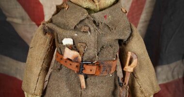 A rare soldier teddy that comforted a child whose father was leaving to fight in the First World War is looking for a new home. The 116-year-old bear was first gifted to a boy in Birmingham for Christmas in 1908, but got a makeover in 1915 when the boy's father was called up