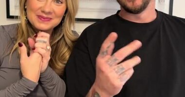 A shock clip has resurfaced of former The Block stars Brett and Kristy Beames accurately predicting Adrian Portelli would purchase every single property at Sunday's auction. Both pictured