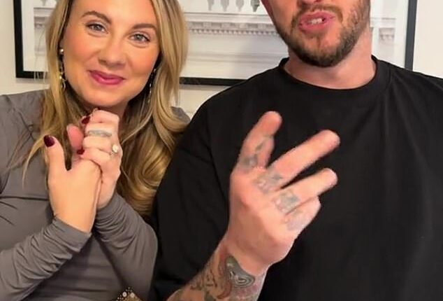 A shock clip has resurfaced of former The Block stars Brett and Kristy Beames accurately predicting Adrian Portelli would purchase every single property at Sunday's auction. Both pictured