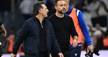 Roberto de Zerbi threatens to QUIT Marseille: Former Brighton boss makes shock claim after Mason Greenwood & Co suffer woeful defeat by Auxerre