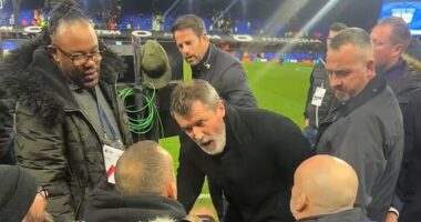 Roy Keane had a heated exchange with an Ipswich fan last weekend while working for Sky