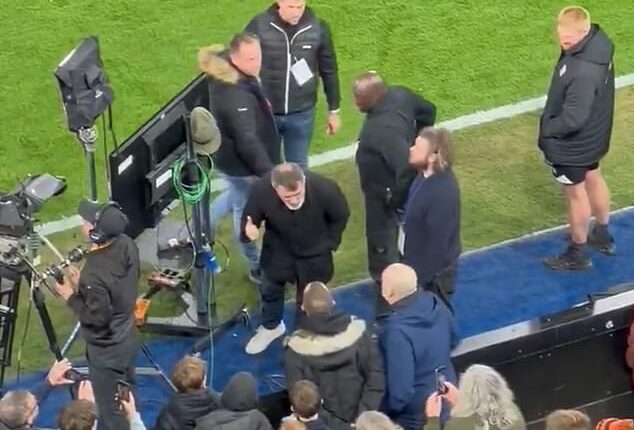 Roy Keane bit back at an Ipswich fan who was abusing him at Portman Road on Sunday night