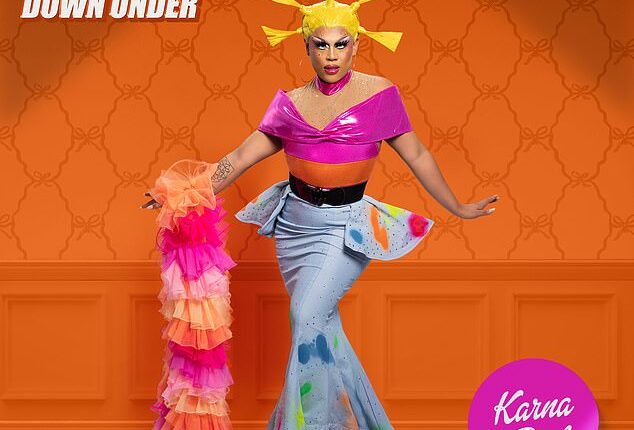 RuPaul's Drag Race Down Under star Karna Ford, 28, (pictured) revealed on Thursday what fierce new host Michelle Visage, 56, is really like behind the scenes
