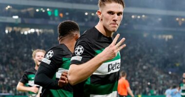 Viktor Gyokeres continued his fine goalscoring streak in Sporting's 4-1 win over Man City