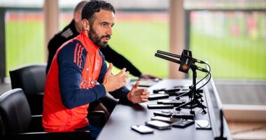 Ruben Amorim addressed the British media for the first time as Manchester United boss