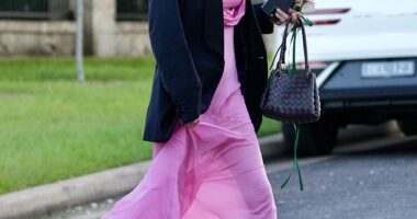 Ruby Tuesday Matthews (pictured) snuck out of Tammy Hembrow's wedding early after attending part of the Byron Bay nuptials