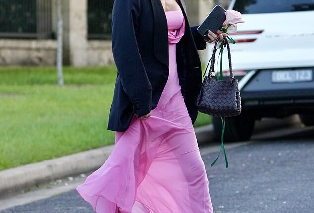 Ruby Tuesday Matthews (pictured) snuck out of Tammy Hembrow's wedding early after attending part of the Byron Bay nuptials