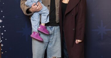 Zara McDermott enjoyed a day out with Ryan Libbey and his son Leo at the Magic Holiday event held at the Disney Store on Oxford Street in London on Sunday