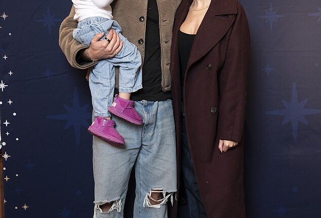 Zara McDermott enjoyed a day out with Ryan Libbey and his son Leo at the Magic Holiday event held at the Disney Store on Oxford Street in London on Sunday